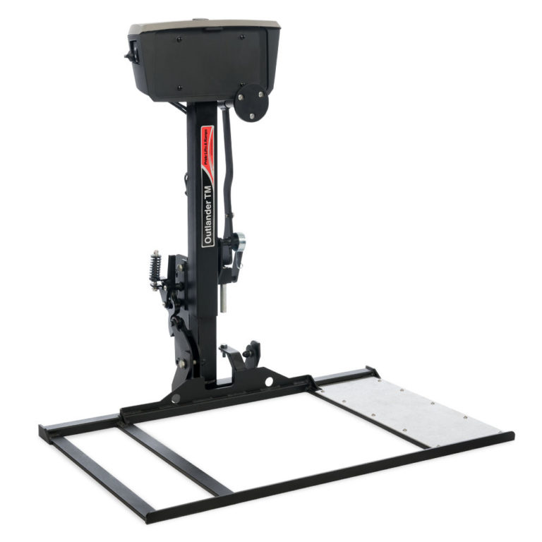 The Pride Outlander TM Exterior Lift. Photo via Mobility Scooters