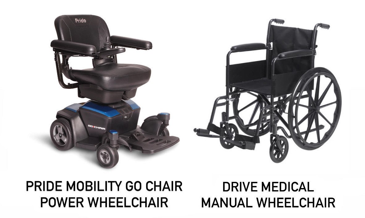 power wheelchairs vs manual wheelchairs