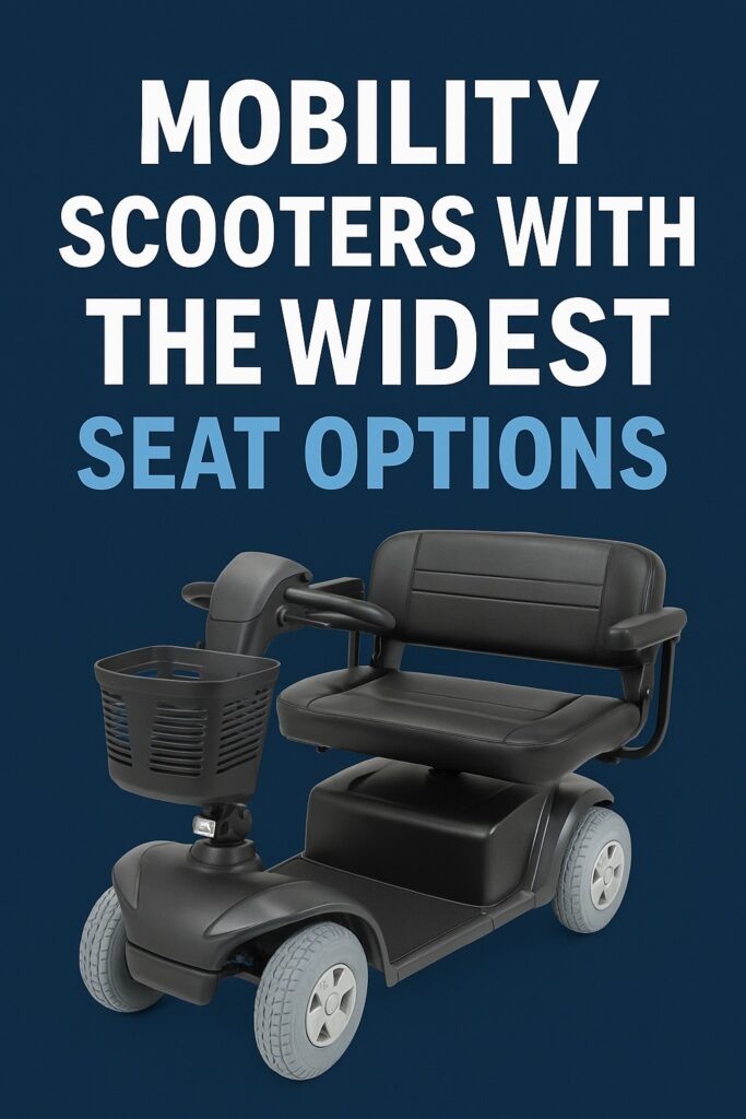 mobility scooter with the widest seat