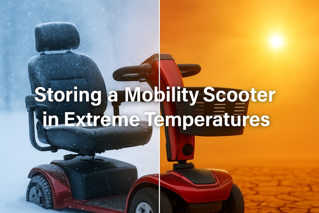 storing mobility scooter in extreme temperatures