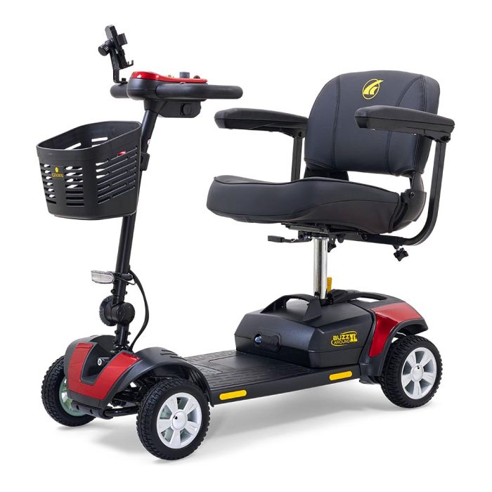 Golden Technologies Buzzaround XL-GB124STD Mobility Scooter 4-Wheel Red Left Beauty Golden Technologies Buzzaround XL-GB124STD Mobility Scooter 4-Wheel Red Left Beauty