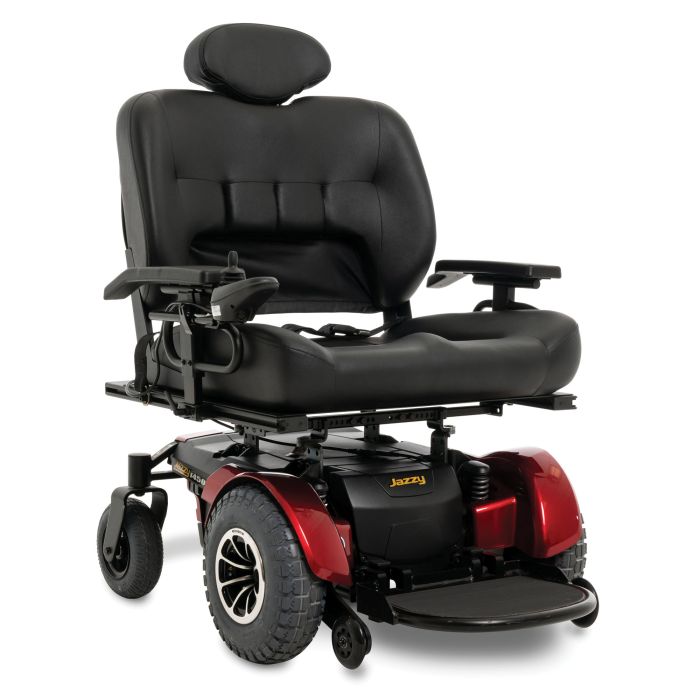 Pride Jazzy 1450 Power Wheelchair Red Right Beauty