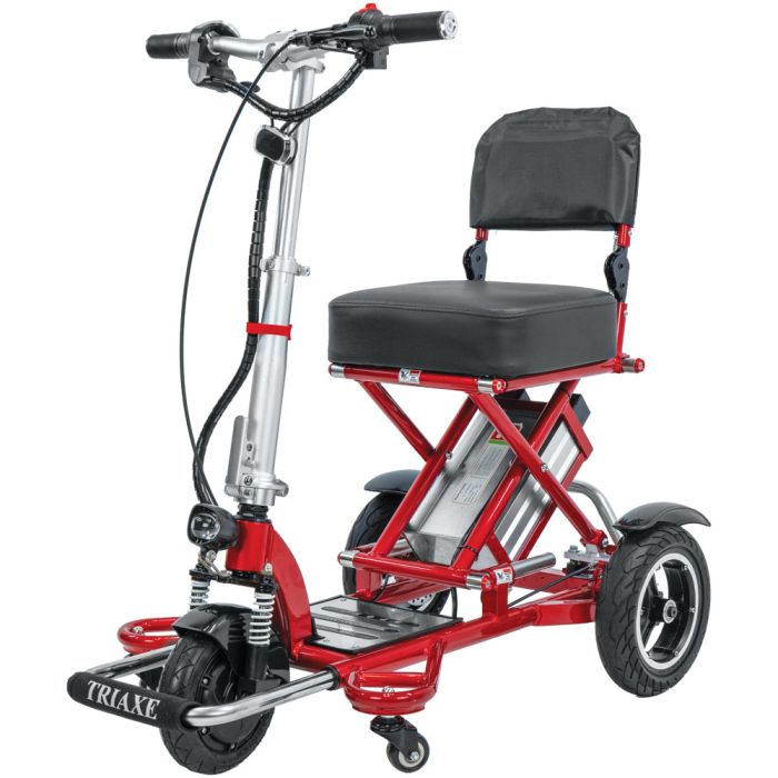 Triaxe Sport Travel Mobility Scooter Left Side Beauty Red