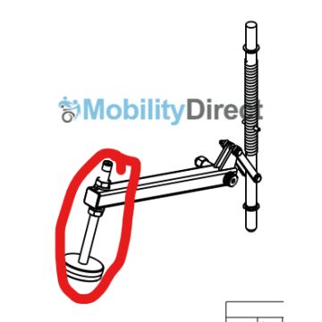 Harmar AL105 Lift System Hold Down Foot