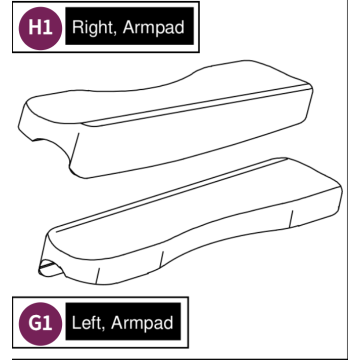 Pride Jazzy Carbon Arm Pad