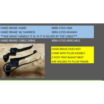 Golden Patriot (GR575) Hand Brake Assembly