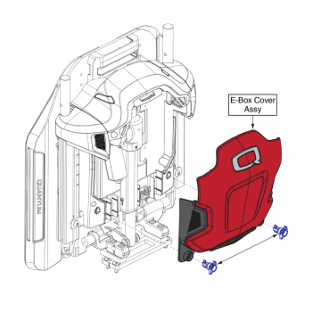Quantum Tru Balance Midnight Blue Electronics Box Cover Assembly w/ Mounting Hardware