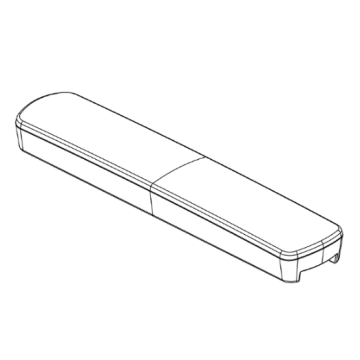 Quantum Q6 Edge 3 14" Armrest Overmold Assembly