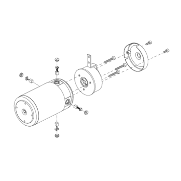 Pride Pursuit SC713 Motor & Brake Assembly