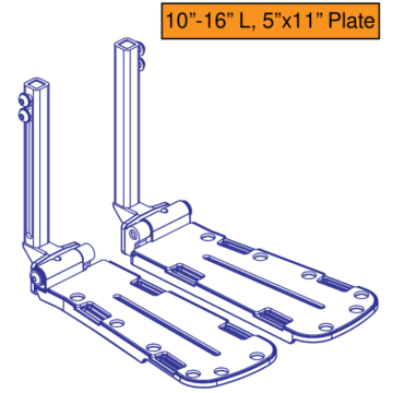 Quantum Tru Balance 4 10"-16" L, 5"x11" Footplate Assembly
