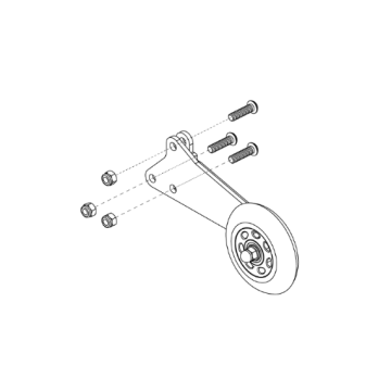 Quantum 4Front & 4Front 2/HD Anti-Tip Wheel Assembly