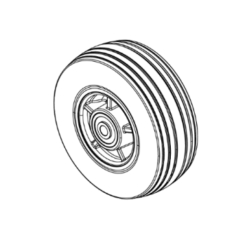 Pride Jazzy EVO 613 & Quantum Q6 Edge 3 5"x1.75" Caster Wheels