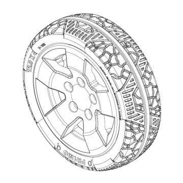Pride Pursuit (SC713) 13" Front and Rear Wheel Assembly