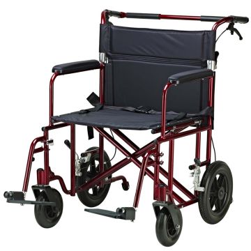 Drive Medical 22" Bariatric Aluminum Transport Chair