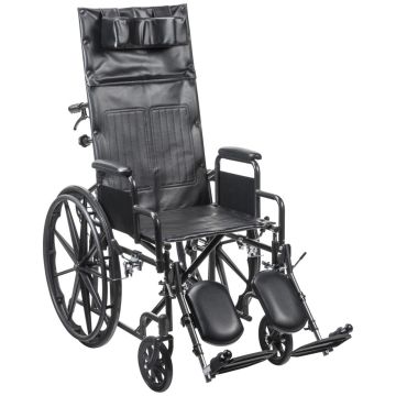 Drive Medical Silver Sport Recliner with Vinyl Upholstery