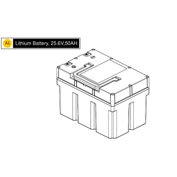 Pride Pursuit 2 (SC7132) 25.6V 50 AH Lithium Battery