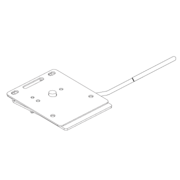 Pride Mobility Comfort Seat Clover Leaf Seat Plate Assembly