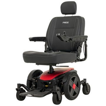 Pride Mobility Jazzy EVO 614 Power Chair Red Left Beauty