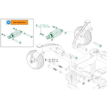 Quantum J4E, Q6 Edge 2.0/2.0X Rear Suspension Assembly