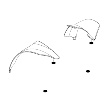 Pride Go-Go Elite Traveller Plus (SC54) and Go-Go Sport (SC74) Rear Shroud Fender Set