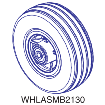 Quantum Q6 Edge Caster Wheel Assembly