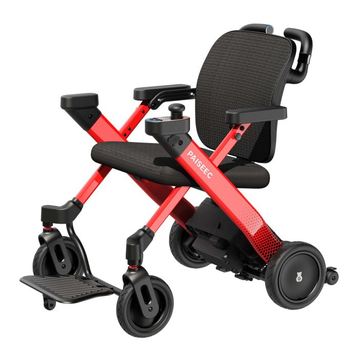 Paiseec 3-in-1 Electric Wheelchair W3 Red