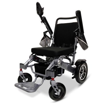 Comfy Go MAJESTIC IQ-7000 Auto Folding Remote Controlled Electric Wheelchair Silver Frame Standard Cushion