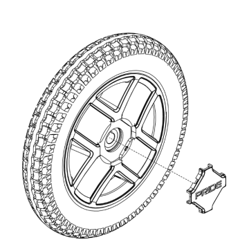 Pride Jazzy EVO 613 12.5" Drive Wheel Assembly