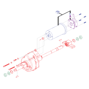 Pride Go-Go ES 2 Motor, Brake and Transaxle Assembly