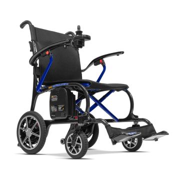 Forcemech Ultralite G10 Power Wheelchair Blue Right Beauty