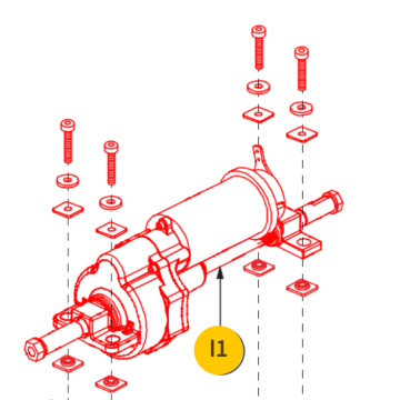 Pride Go-Go ES2 (S81) Motor, Brake, and Transaxle Assembly 