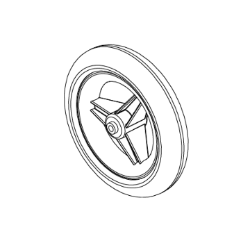 Pride Jazzy Passport Front Caster Wheel
