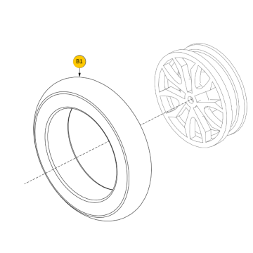 Pride Baja Raptor 2 16" Front & Rear Pneumatic Tire