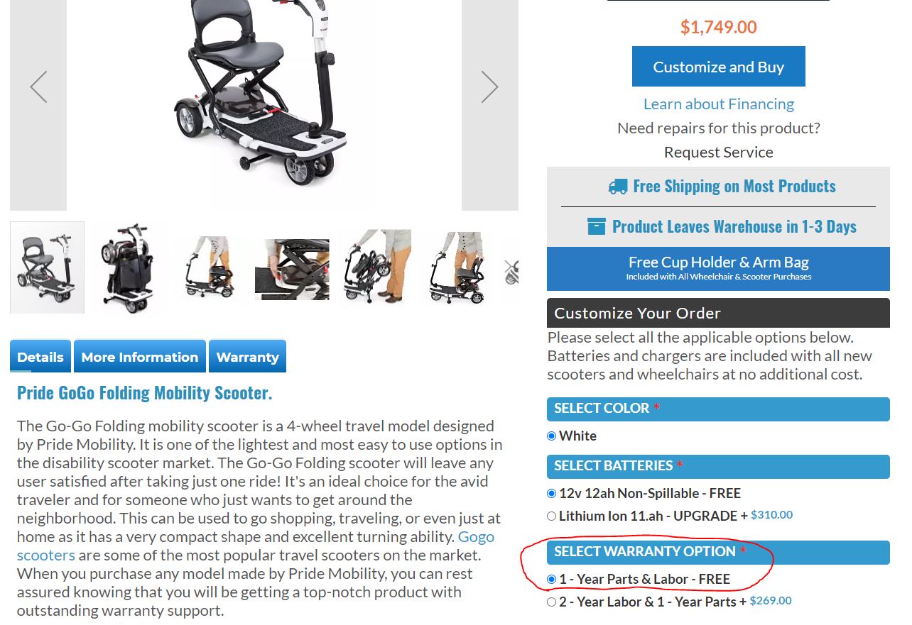 How to check if this has a warranty option