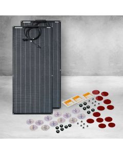 Dakota Lithium 200-Watt Flexible Marine Solar Panel Kit