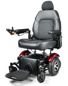 Merits Health P327 Vision Super Power Wheelchair Front Red For Sale