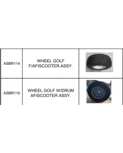 AFIKIM Afiscooter S3 and S4 Rear Golf Wheel Assembly (Set of 2)