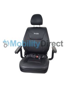 Pride 20x20-22 Fold Flat Captain Seat Assembly w/ Headrest and Lap Belt