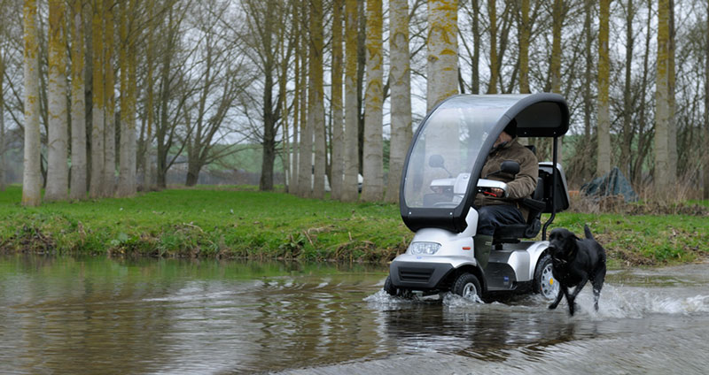 mobility scooter than can go in the rain